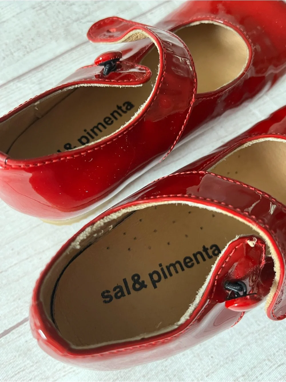 Sal & Pimenta red patent Mary Jane shoes